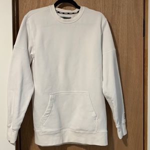 AND1 small oversized white crew neck